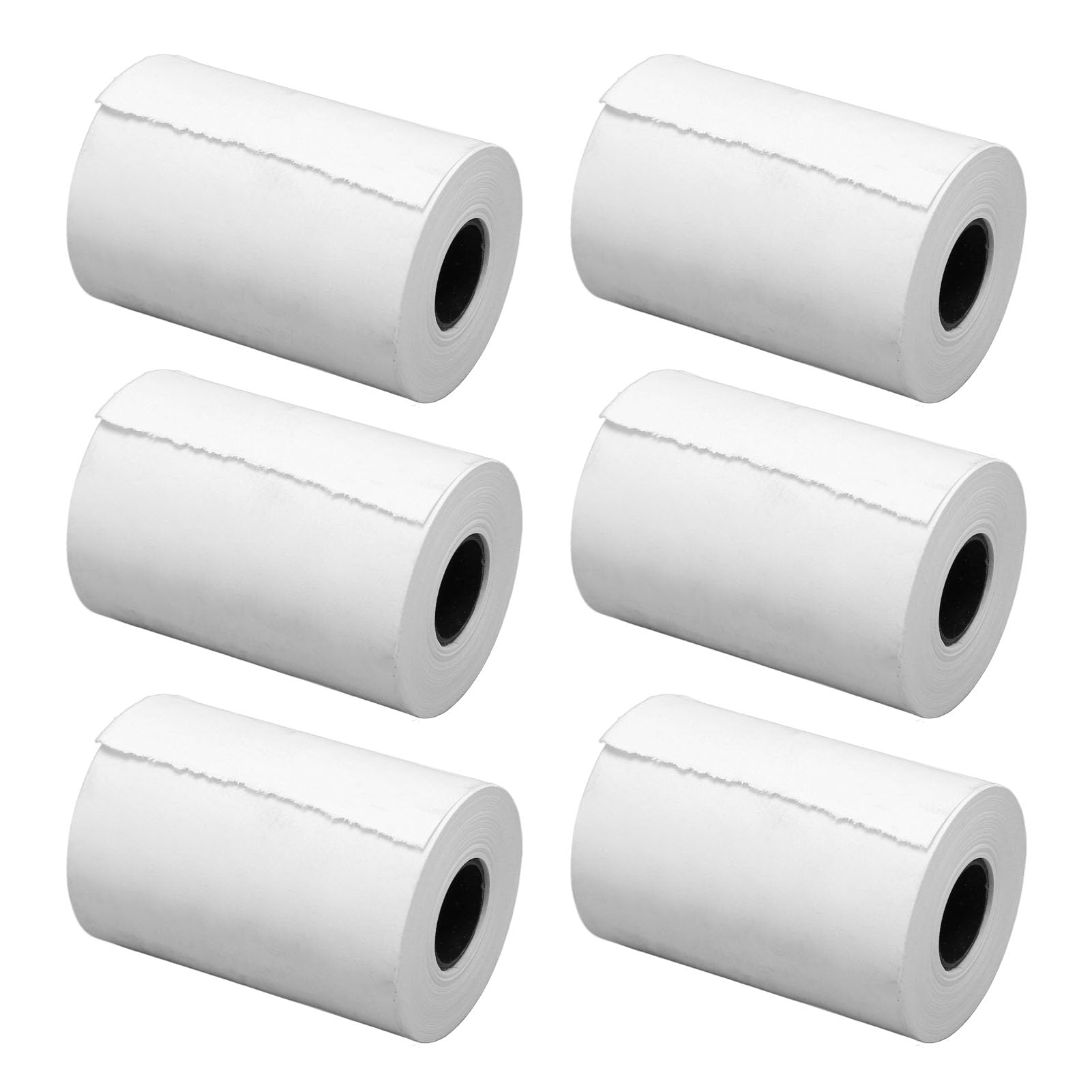 Rolki papieru termicznego 50 rolek Gruby, żywy biały 57x50 mm Wygładzająca odpowiednia szczelność Rolki papieru paragonowego do drukarek paragonowych i systemów POS (Bez rdzenia rurowego)