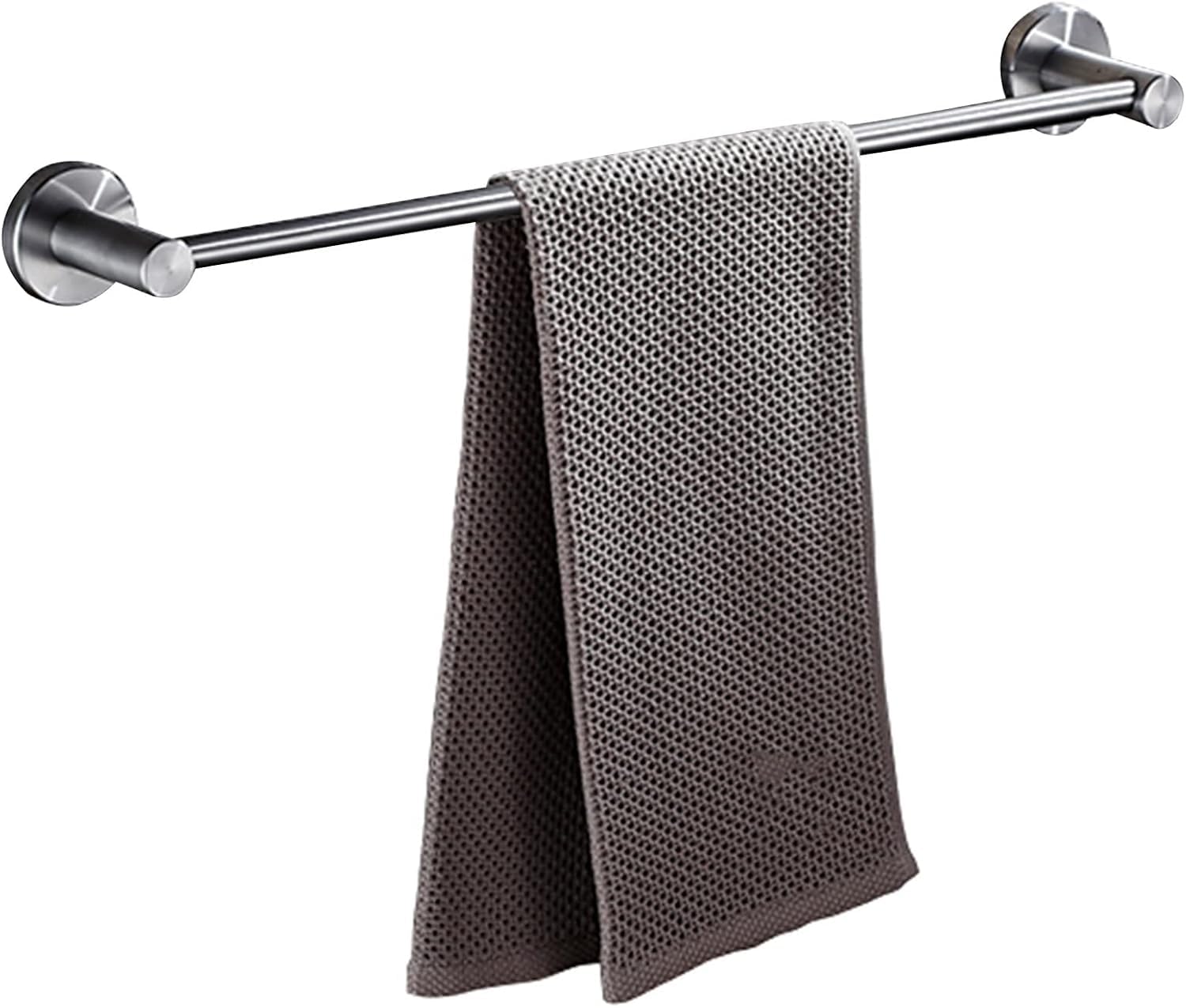 30Cm-120Cm Adjustable Towel Bar Rack | Multi-Size Brushed Finish Towel Holder For Bathroom & Kitchen | Silver,90cm