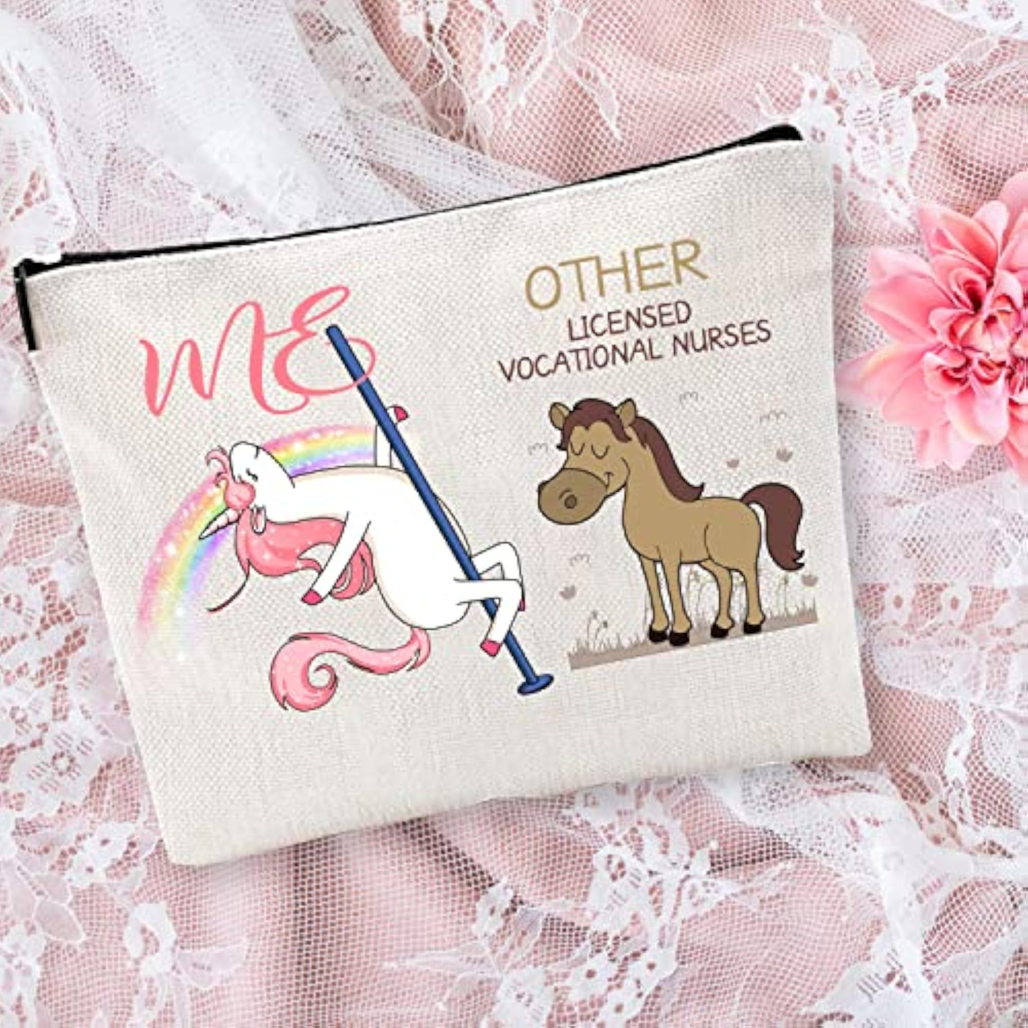 LVN Nurse Makeup Bag, Gift for Nurses