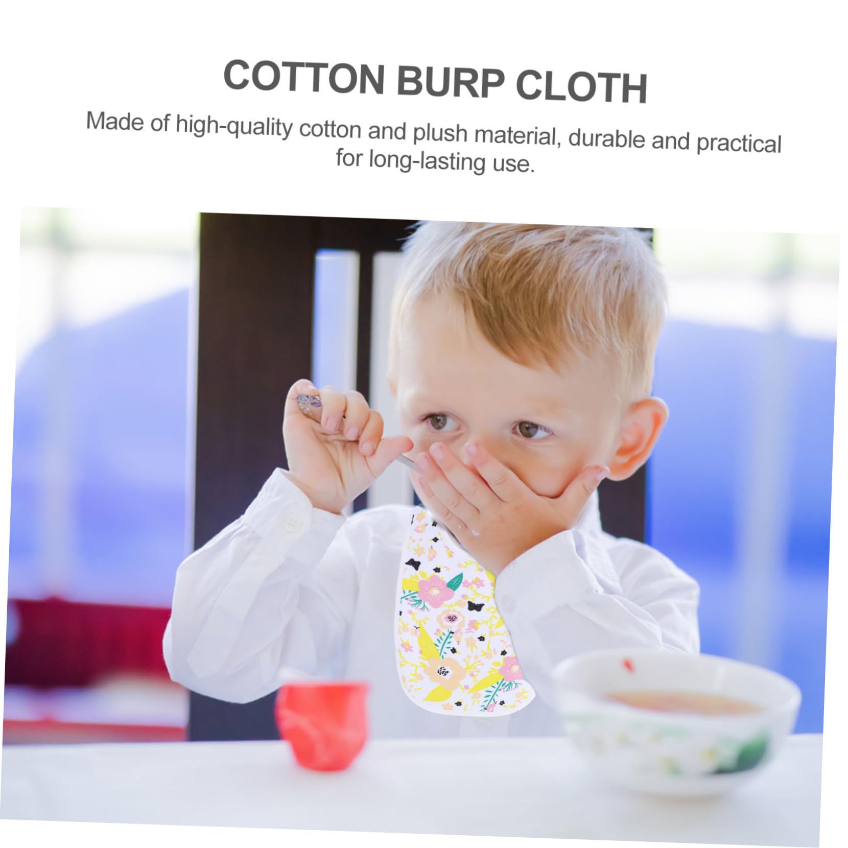 Abaodam 8piezas Baberos De Algodón Para Bebés De Ajustables y Absorbentes Para Recién Nacidos y Diseño De Bandana y Cómodo
