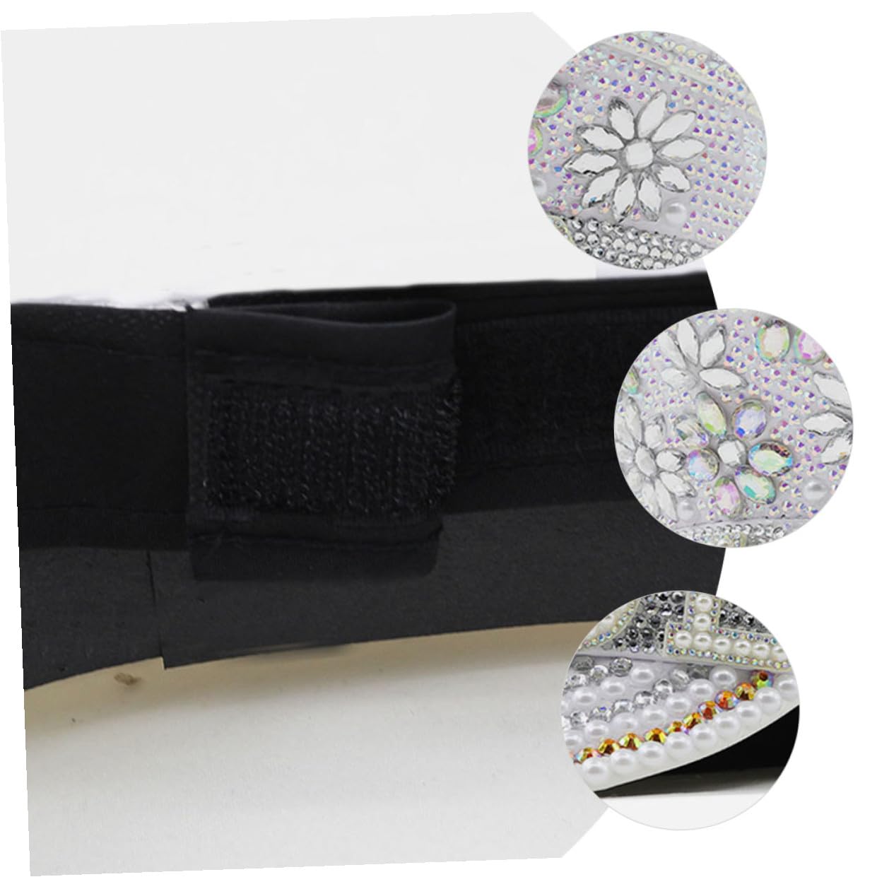 Sombrero de Novia Gemas de Imitación, Gorro Ajustable para Despedida de Soltera, Accesorio Brillante para Fiesta y Decoración de Boda, Estilo Capitán Elegante