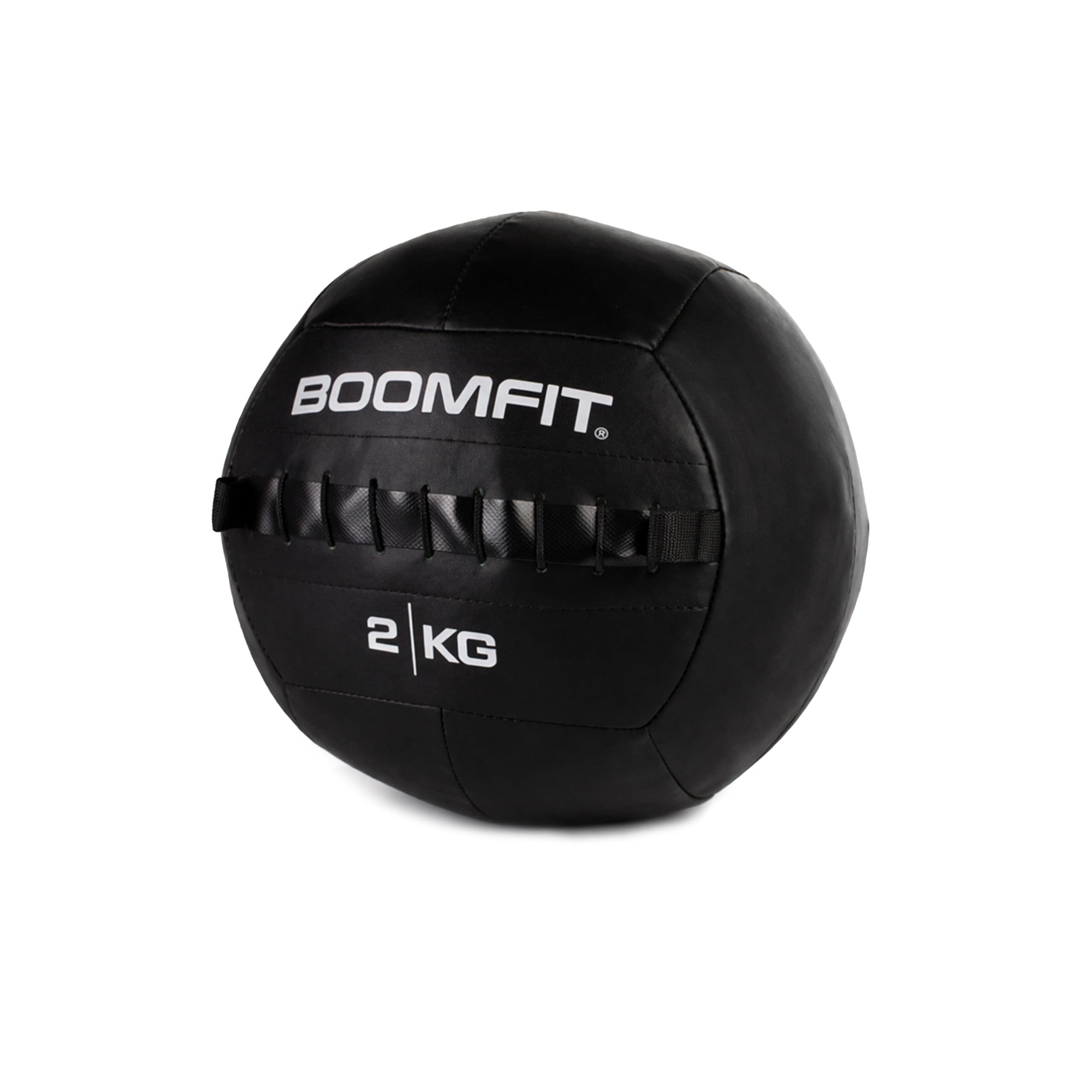 BOOMFIT Wall Ball 2-15kg | Palla Medica per Crossfit e Allenamento Funzionale | Pelle Sintetica Antiscivolo per WOD e HIIT | Attrezzatura Palestra Casa Professionale | Diametro 35cm
