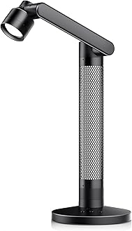 Lytmi 3-in-1 LED Desk Task Reading Light for Office, CRI95 Eye-Caring Architect Desk Lamp, 360°Rotatable Swing Arms, Dimmable Table Lamp with Atmosphere Lighting for Computer Monitor Desktop Bedside