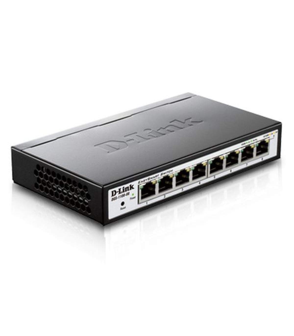 D-Link Ethernet Switch, 8 Port Easy Smart Managed Gigabit Network Internet Desktop (DGS-1100-08)