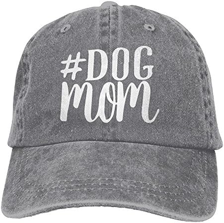 Men and Women Dog Mom 1 Vintage Jeans Baseball Cap … Grey