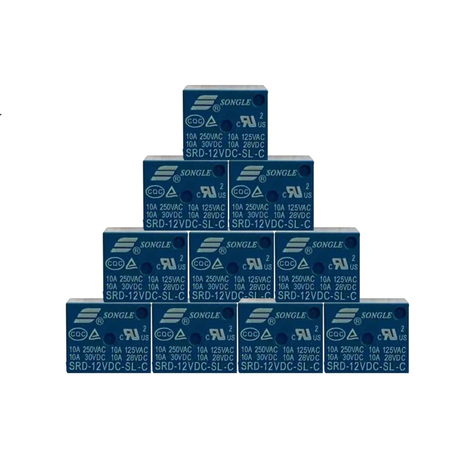 QEFHSVVZE 10PCS/LOT SRD-5VDC-SL-C, SRD-12VDC-SL-C, SRD-24VDC-SL-C, 5/12/24VDC 5pin 10A 250VAC Power Relay(SRD-24VDC-SL-C)