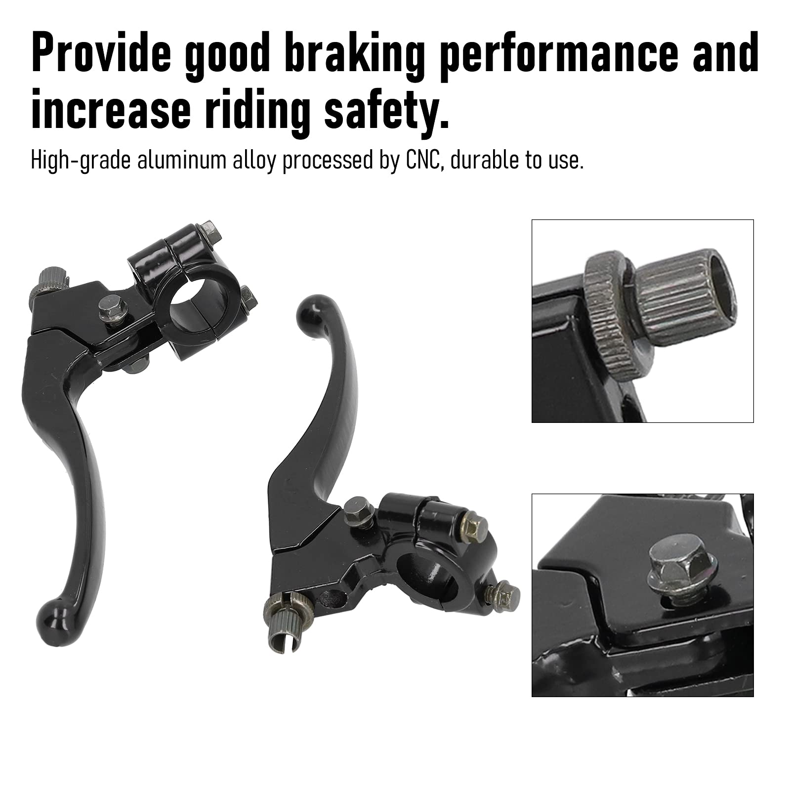 Kupplungshebel Motorrad, 1 Paar 7/8 inch 22mm Kupplungshebel Bremsgriff Motorrad-Brems Kupplung Hebel Kupplung Bremshebel für 50CC - 125CC Pit Bike Dirt Bike ATV Motocross Motorrad