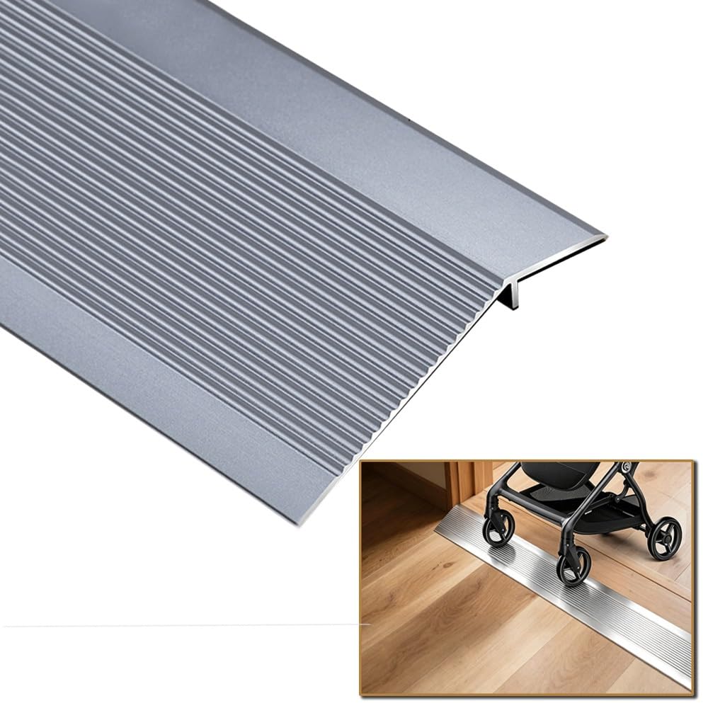 SIPIURIUIK Floor Transition Strip Aluminum Threshold Ramps For Doorway