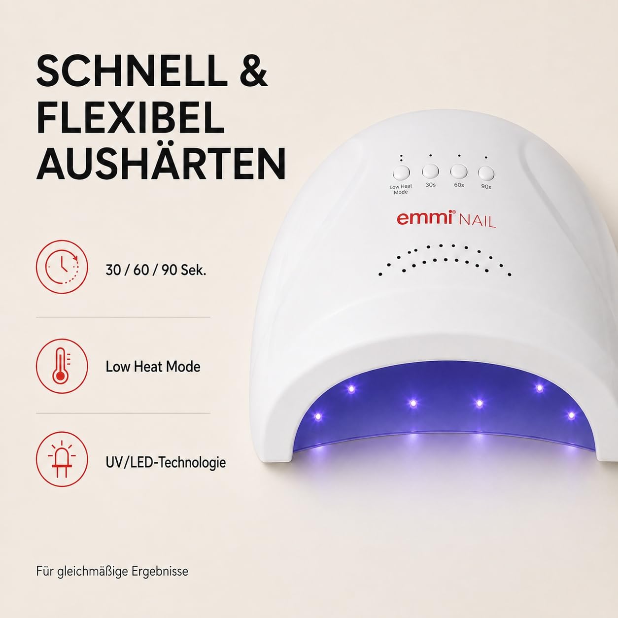 Emmi Nail Starterset Lack UV/LED-Lack "Best of" I 5-tlg Set mit den beliebtesten UV-Lack 5 x 15ml I Profi Set zum Nägel selber machen I Stoßfest