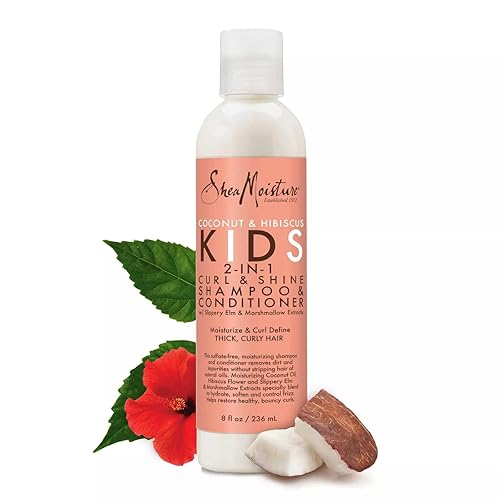 Miniatura 4 de Shea Moisture Coconut  Hibiscus Kids Combo Pack  Incluye crema de mantequilla rizadora para niños 6 onzas y champú y acondicionador 2 en 1 para