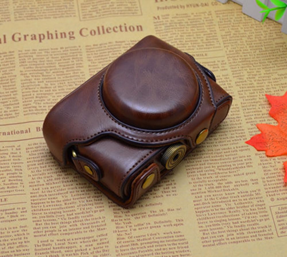 Borsa in pelle PU per fotocamera digitale, custodia per Sony RX100 RX100II RX100III RX100IV RX100VII RX100VIII M2 M3 M5 M6 M7 DSC-RX100 III RX100M3, con tracolla