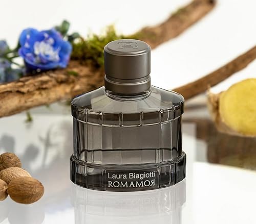 Miniatura 3 de Laura Biagiotti Romamor - Colonia para hombres - Fragancia ámbar amaderada - Perfume para hombres con pomelo, pimienta negra, vetiver y jengibre,