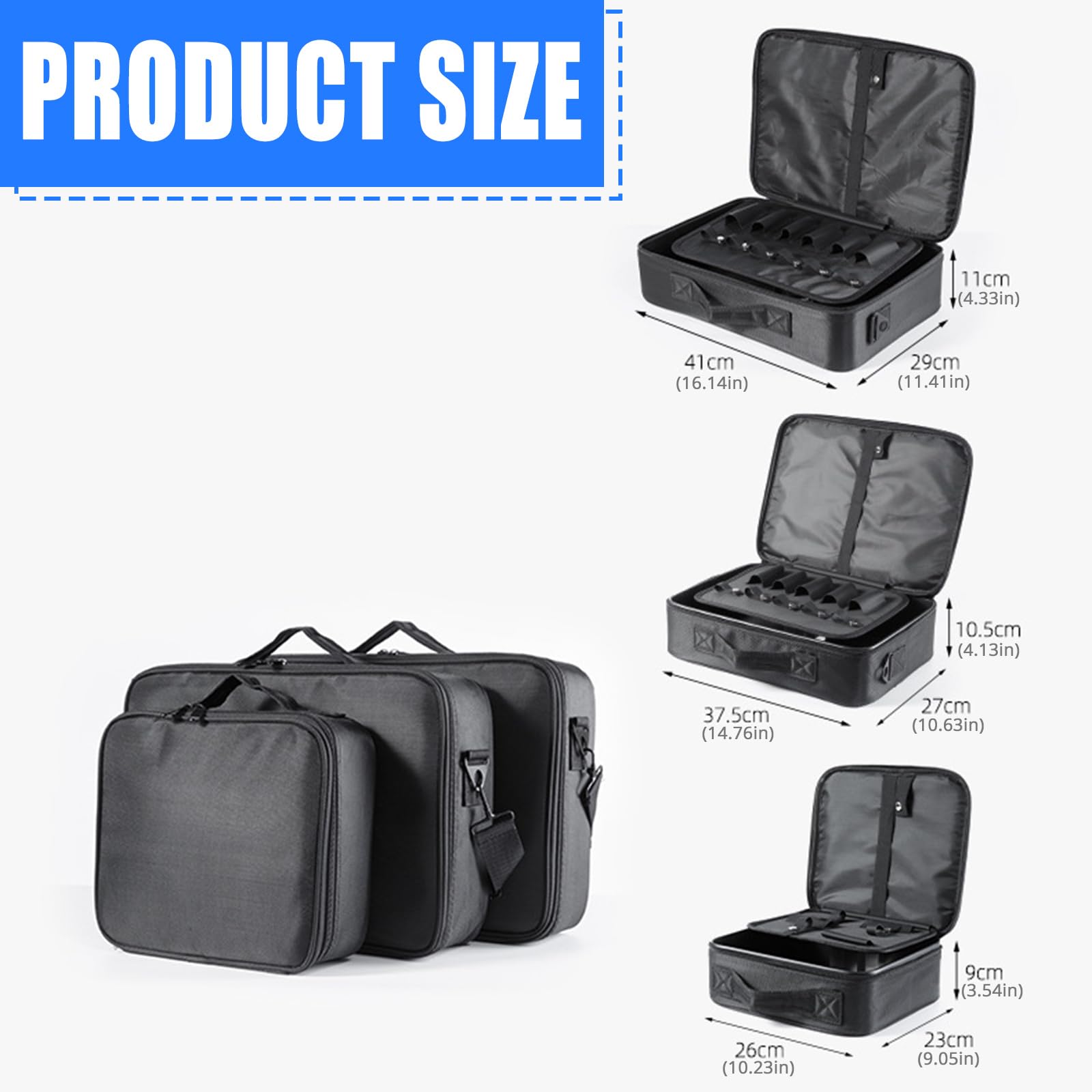 Borsa da parrucchiere Trucco Grande Capacità Parrucchiere Con Tracolla Strumenti Organizzatori di Stoccaggio Barbiere Strumento di Stoccaggio Parrucchiere Viaggio Con Cinghia