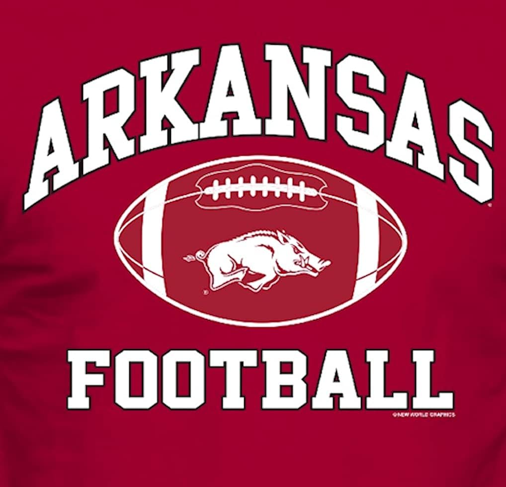 Arkansas Hogs Men's Cardinal Football Graphic Short Sleeve T Shirt