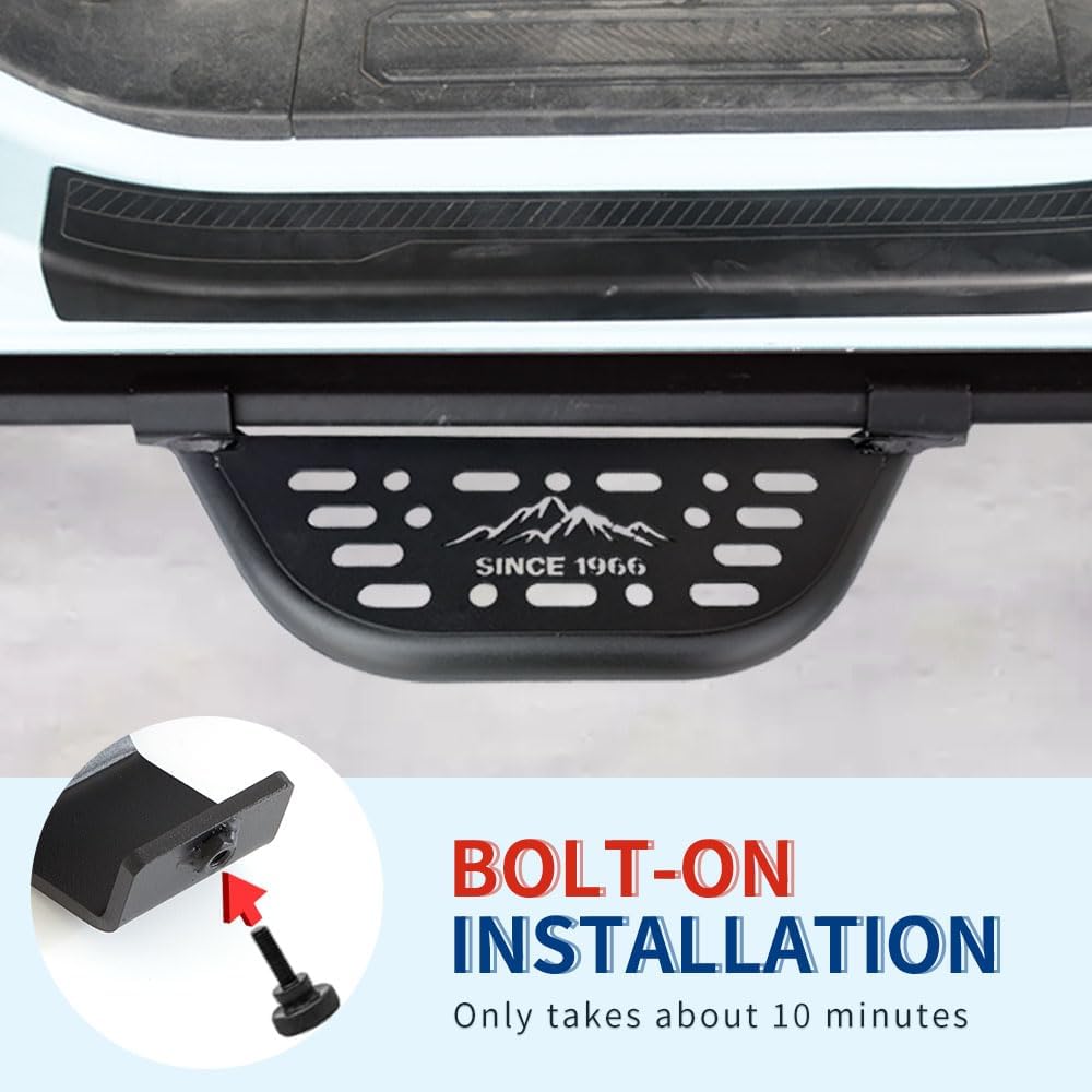 Rock Rail Steps Compatible with Bronco 2021+ with OEM Rock Rail, Will Not Fit Raptor or Sport (Style-1)