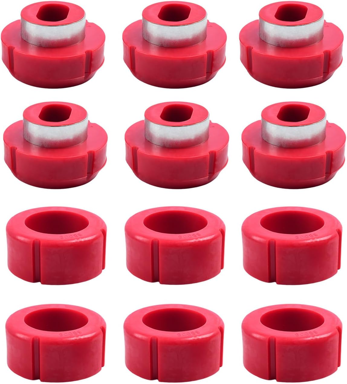 7-108 Body Mount Bushing Kit for Chevy C10/ C20/ K10/ K20/ K30 81-87, for GMC C1500/ C2500/ K1500/ K2500 Polyurethane Body Cab Mounts 12PCS