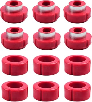 7-108 Body Mount Bushing Kit for Chevy C10/ C20/ K10/ K20/ K30 81-87, for GMC C1500/ C2500/ K1500/ K2500 Polyurethane Body Cab Mounts 12PCS