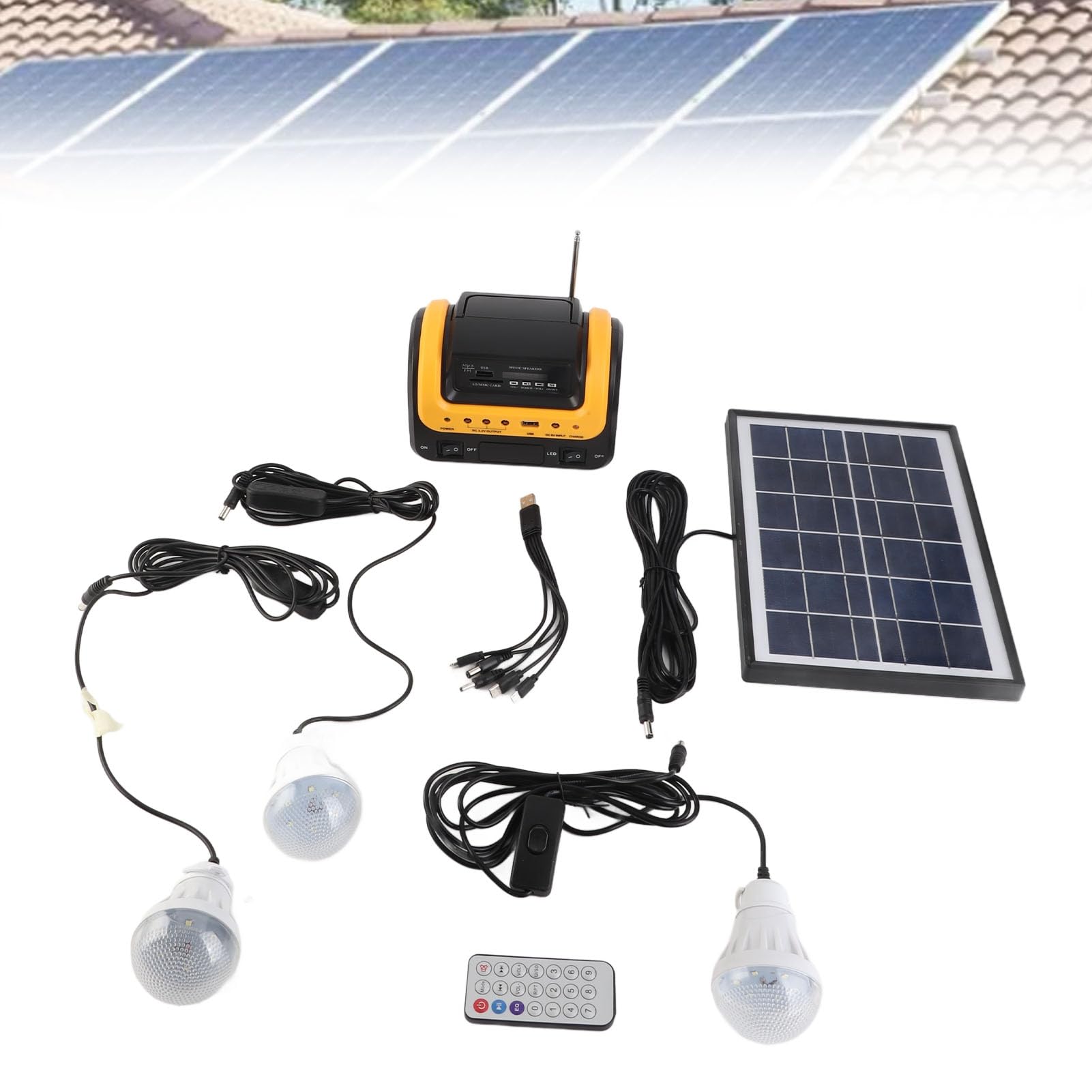 Fafeicy 5000 MAh Solar Power Generator Portable Station na Kemping -Notfall -outdoor