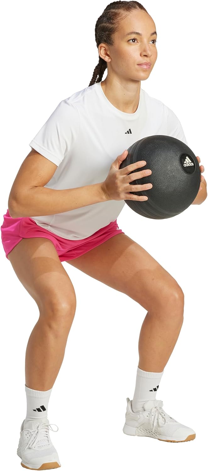 Adidas Womens Pacer Essentials Knit High-Rise Shorts - Image 6