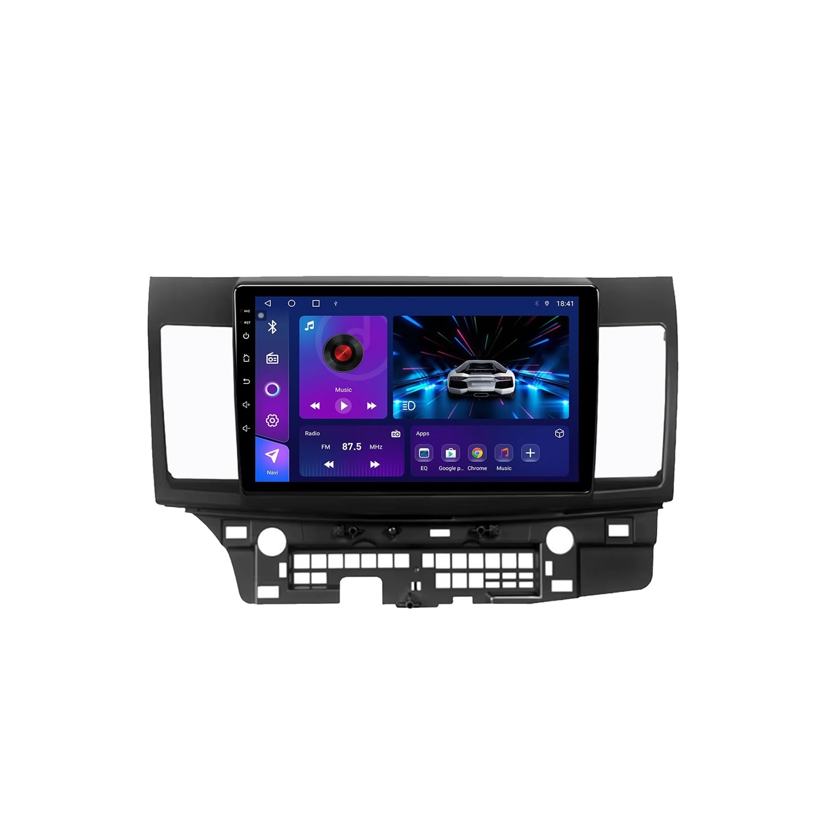 Radio samochodowe Android 15 2 DIN z 9-calowym ekranem dotykowym do samochodu MITSUBISHI LANCER 9 10 X 2008-2016 z kamerą cofania/Carplay/BT/FM/GPS/USB/sterowaniem z kierownicy/audio samocho