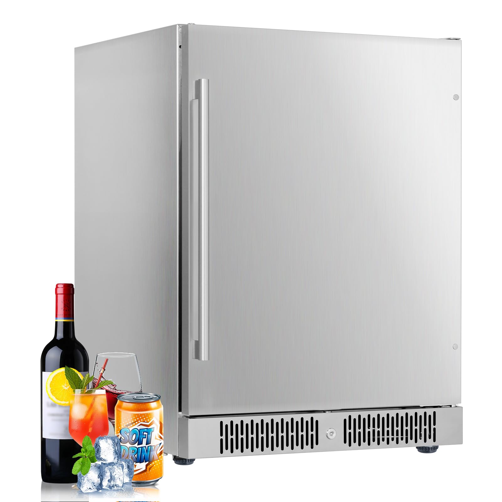 145A1EQ-SS 5.1 cu ft Beverage Cooler Stainless Steel