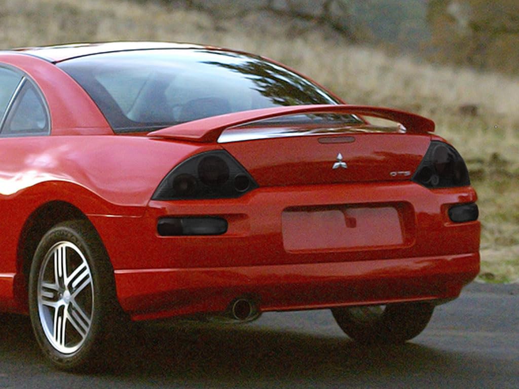 Rvinyl Tail Light Tint Covers Compatible with Mitsubishi Eclipse 2000-2005 - Blackout Smoke