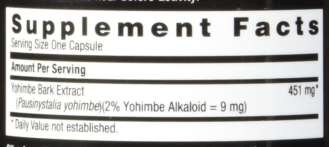 GNC Men's Yohimbe 451, 60 Capsules, Supports Sexual Health : Health & Household