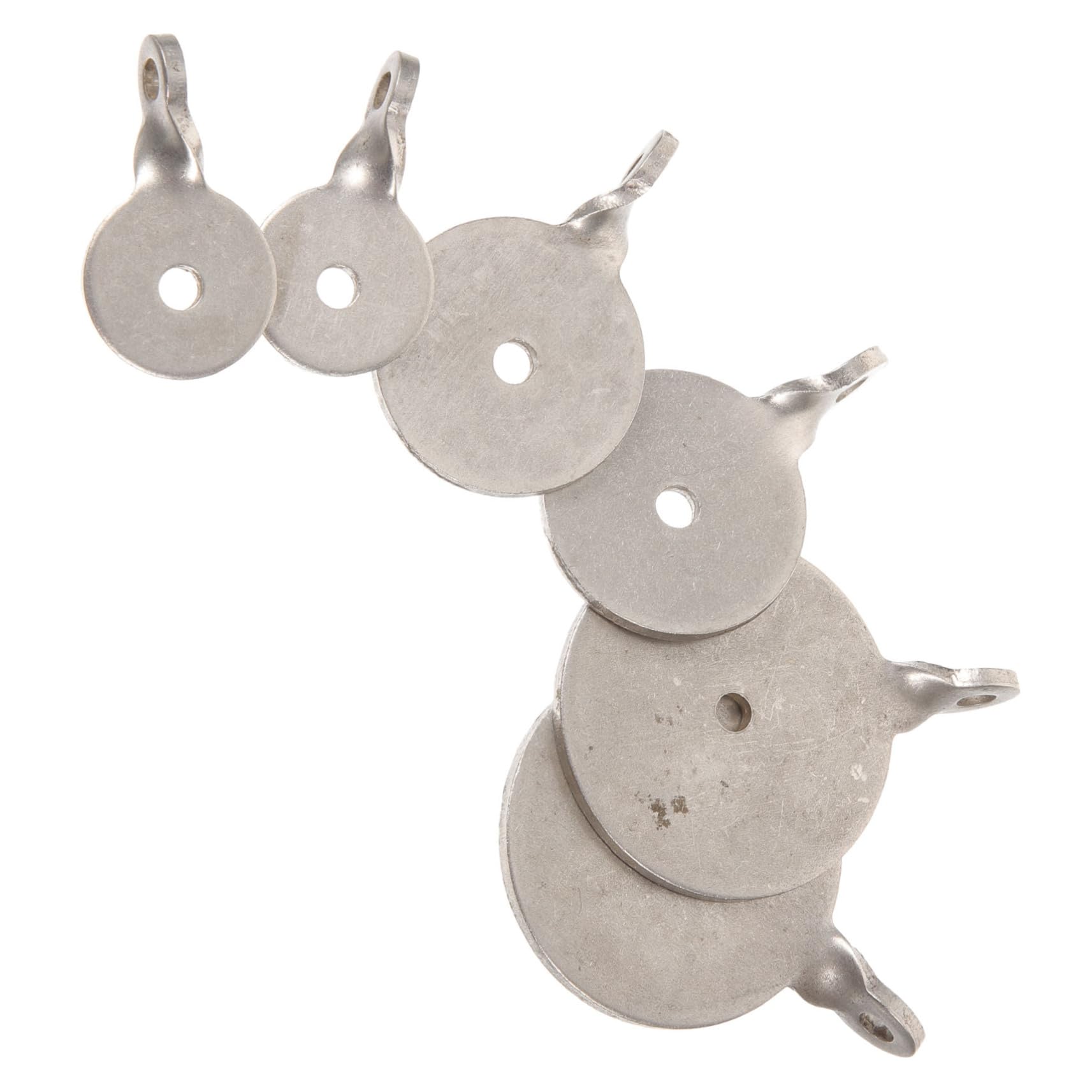 Toddmomy 6pcs tools metal targets for shooting for practice training tool accuracy tool box/archery Stainless steel gear high strength