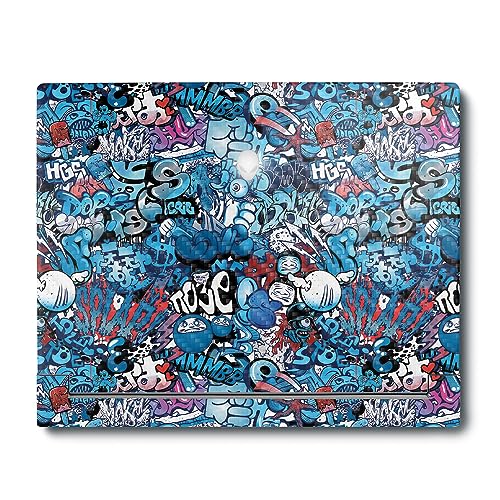 Image of MightySkins Carbon Fiber Skin Compatible with Alienware X16 R1 (2023) Full Wrap Kit - Blue Meanies | Protective, Durable Textured Carbon Fiber Finish | Easy to Apply & Change Styles | Made in The USA