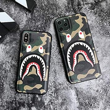 Shark Teeth Print Leather Hardshell Case For Iphone 11 Iphone 11 Pro Iphone 11 Pro Max Hardshell Silicone Case Bape Hypebeast Supreme Slim Protect Fashion Style 3 Iphone 11 Amazon In Electronics