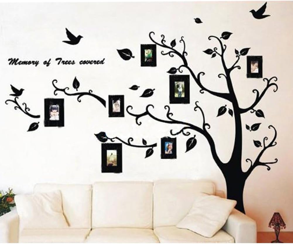 YUPENGDA HUGE XL -Picture Frame Tree Wall Decal Quality Sticker Includes Different Sizes (SMALL, MED, LARGE, XL) by McKay Products (5.5X7 ft. (tree on right)