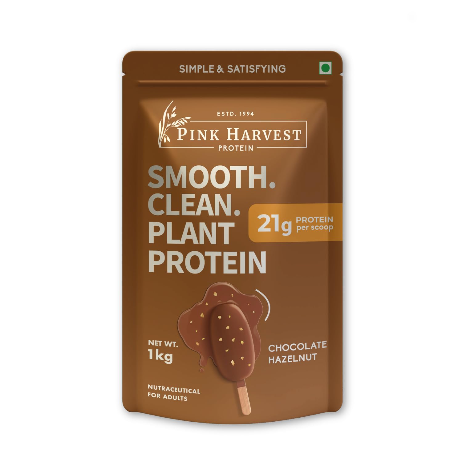 Pink Harvest Farms Plant Protein Powder Chocolate Hazelnut, 21g Protein per Serving, Smooth & Clean Formula, Vegan Protein Blend, 1kg-image-27