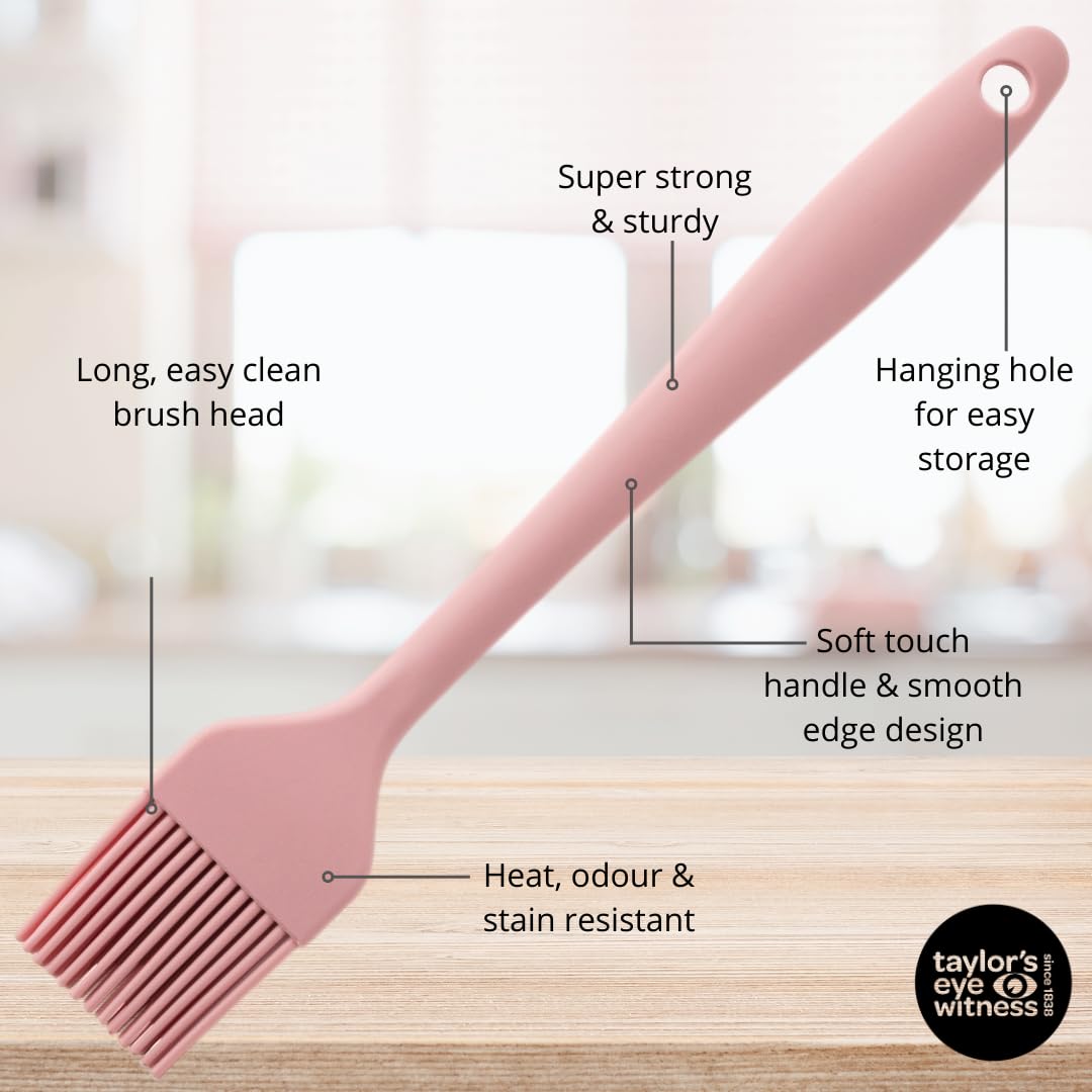 Taylors Eye Witness Cherry Blossom Silicone Pastry Coating Brush, Dishwasher Safe. Basting, Glazing - Image 4