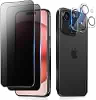 iPhone15 128GB ブラック　覗き見防止フィルム　カメラフィルム付き Amazon | Agrado 覗き見防止 iPhone15 用 フィルム 着脱式