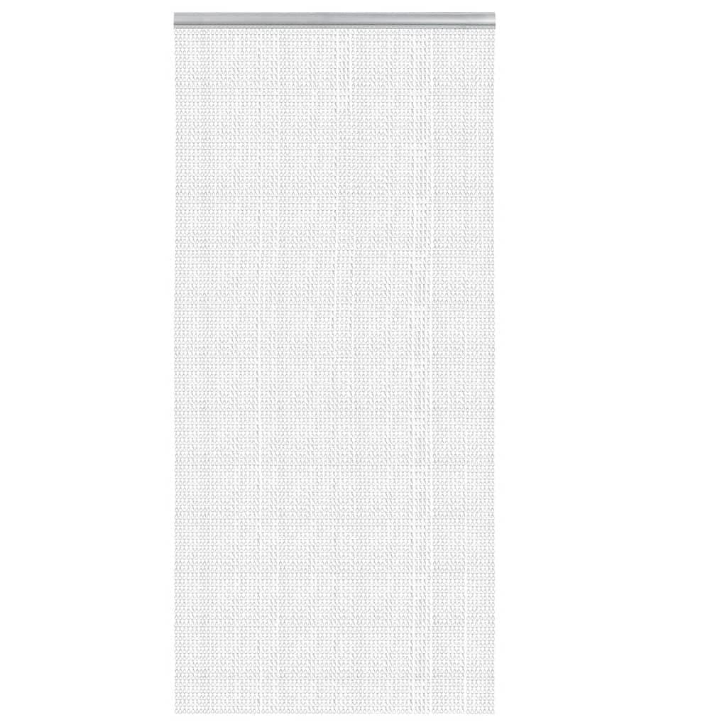 Aluminium Kettenvorhang Tür 100x200 cm, Insektenschutzvorhang aus Aluminium, Fliegenvorhang verstellbar für Privatsphäre und Sonnenschutz, einfacher Durchgang für Haustiere