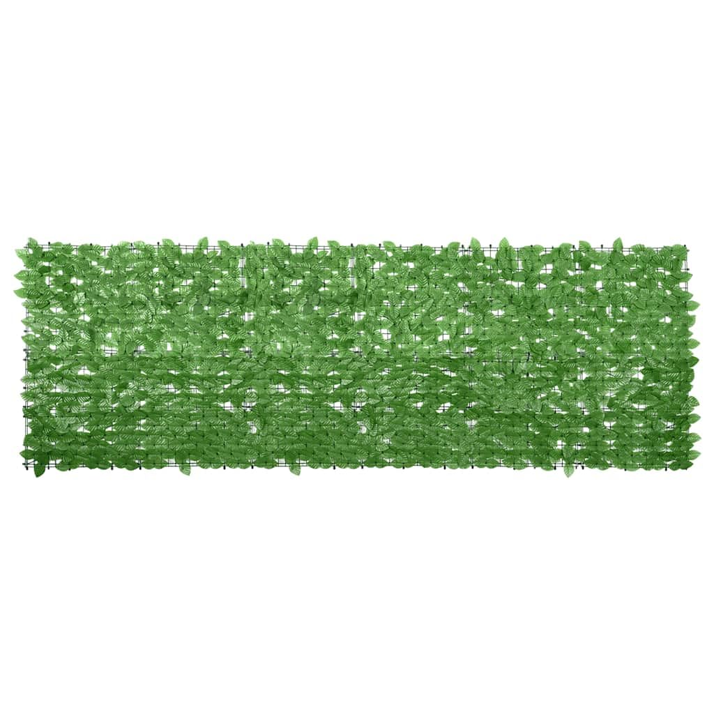 Bâche opaque brise-vue balcon 300 x 100 cm avec motif feuillage dense