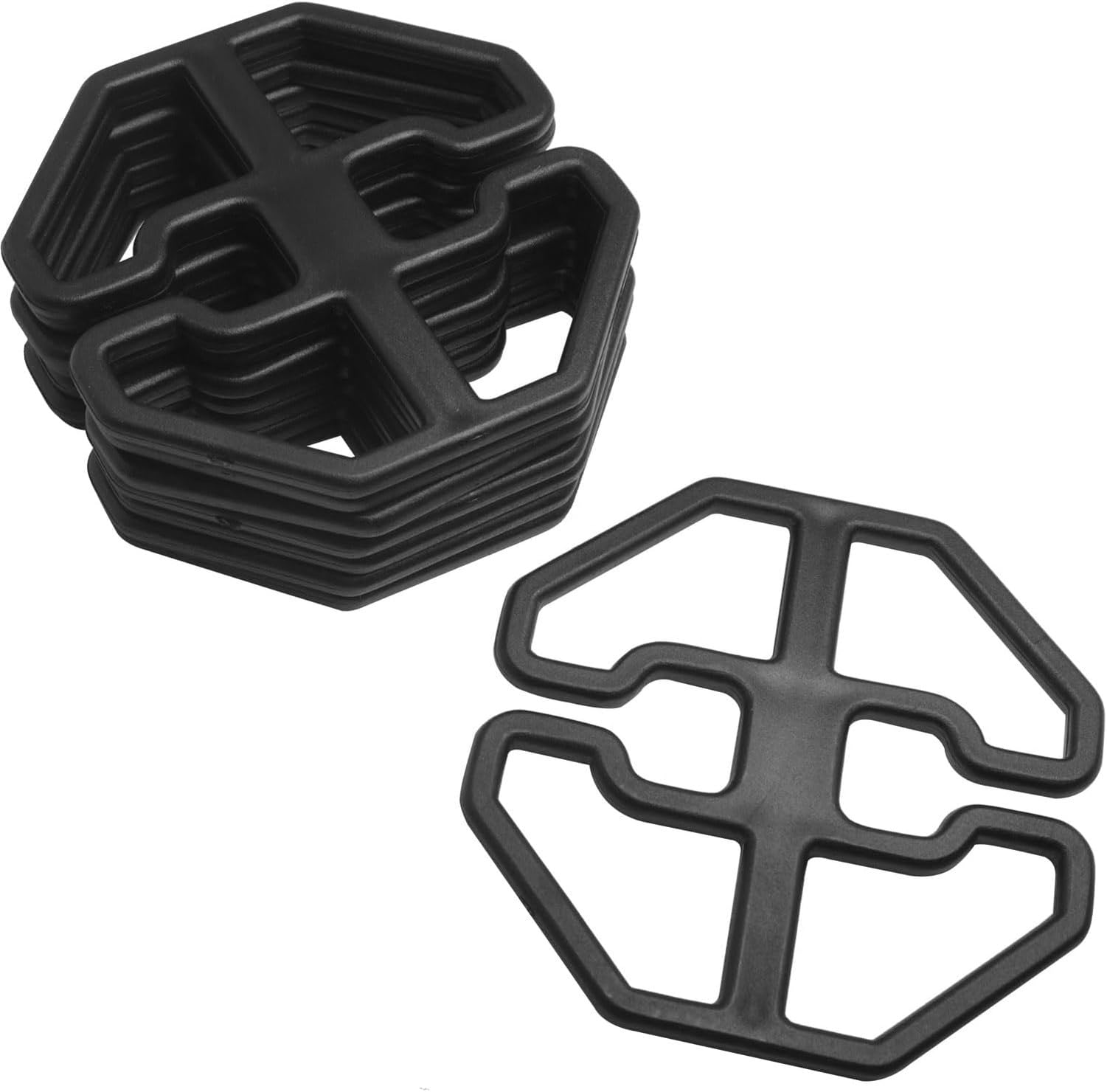 XIUNYIE 12PCS Recliner Cushion Fixing Clips 75x75mm Plastic Snowflake Buckle, Non-Slip Adjustment Fasteners for Car Seat Cover, Replacement Accidental Cushion Buckle Bl