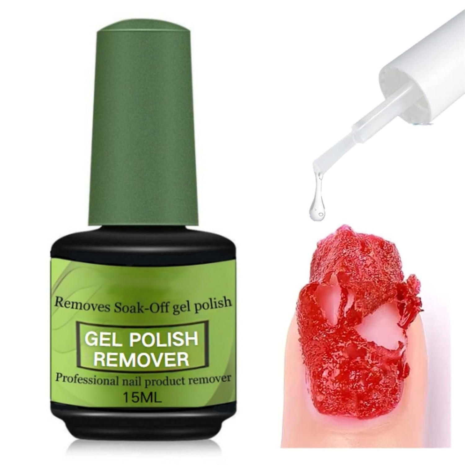 Gel Nail Polish Remover, Gel Polish Remover for Nails, Professional Remove Nail Polish, Quick & Easy Polish Remover In 2-3 Minutes