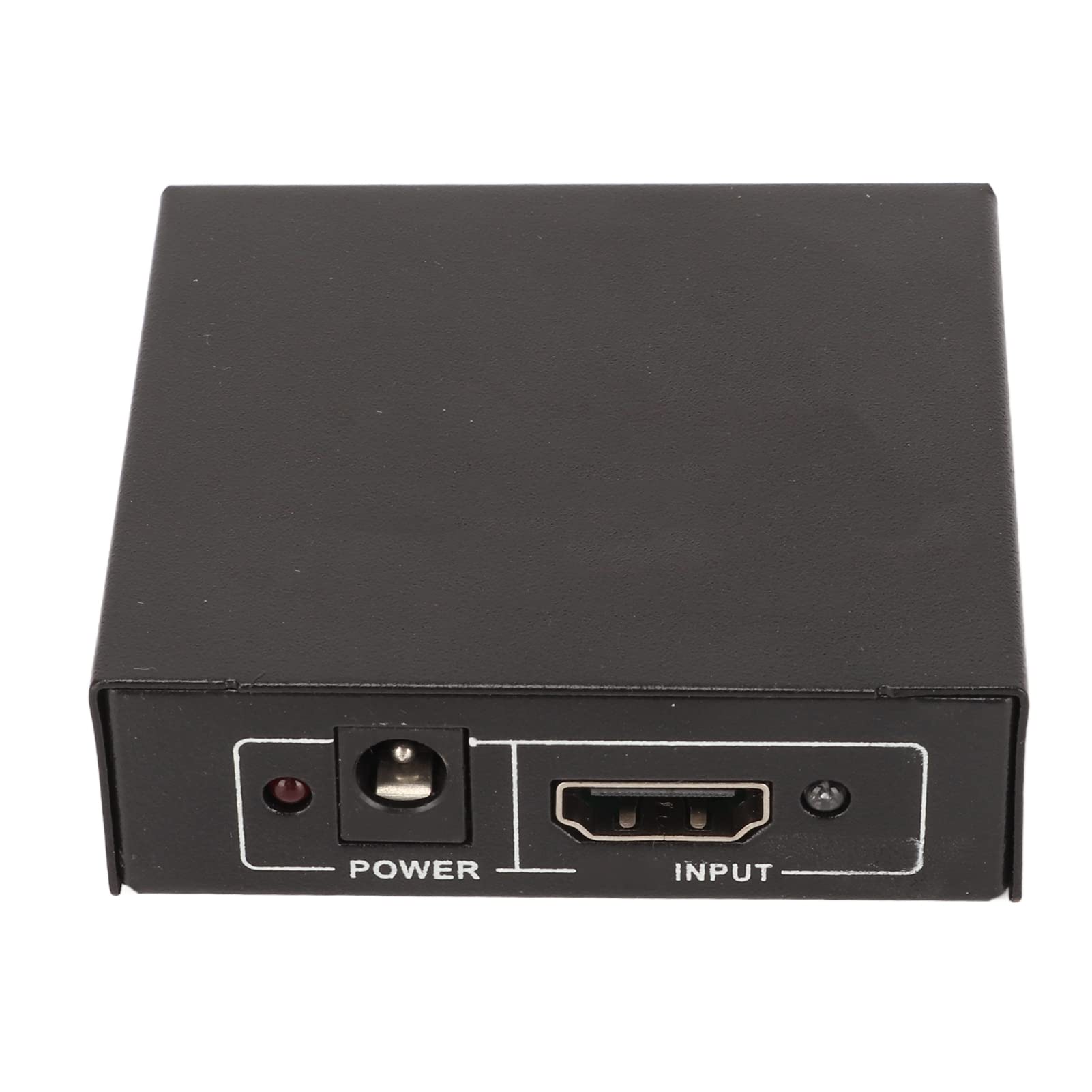 4K 1 in 2 Out Splitter, Plug and Play HD Multimedia Interface Splitter Duplicate Mirror Screen Support HDCP1.2 100‑240V Compact for Monitor for PC (UK Plug)