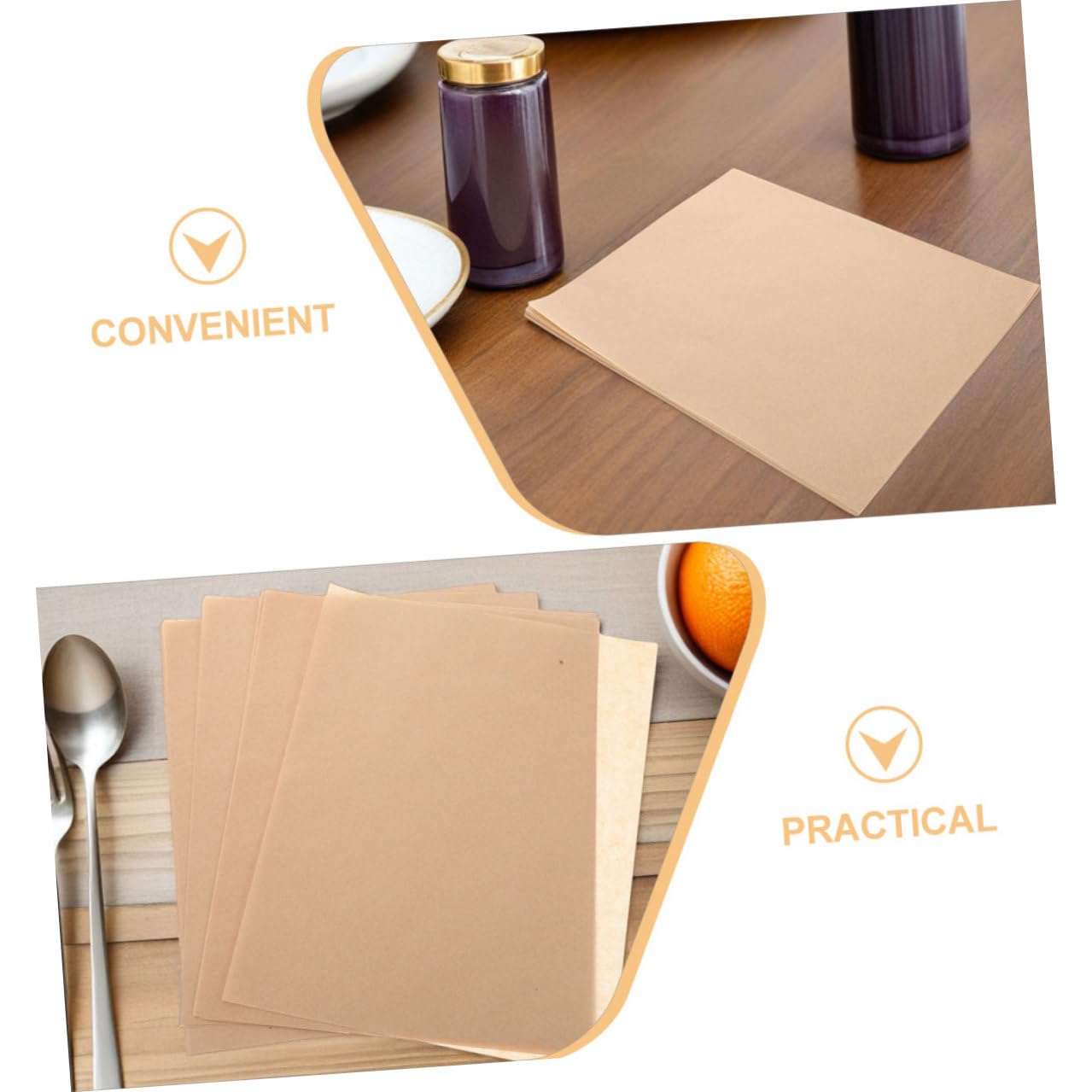 Feuilles Résistantes à Graisse pour Pâtisserie 500 Pcs, Papier