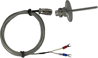 Tri-clamp Waterproof K Type Thermocouple Temperature Sensors Probe with Detachable Connector for Tri-Clamp Pipe Temperature Measurement
