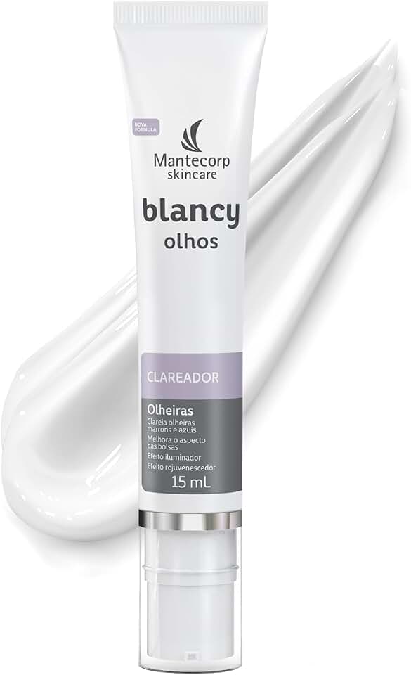 MANTECORP - Clareador Para Área dos Olhos Blancy - Reduz Olheiras e Clareia Bolsas, Promove Olhar Iluminado, Hidrata e Uniformiza a Pele - 15g