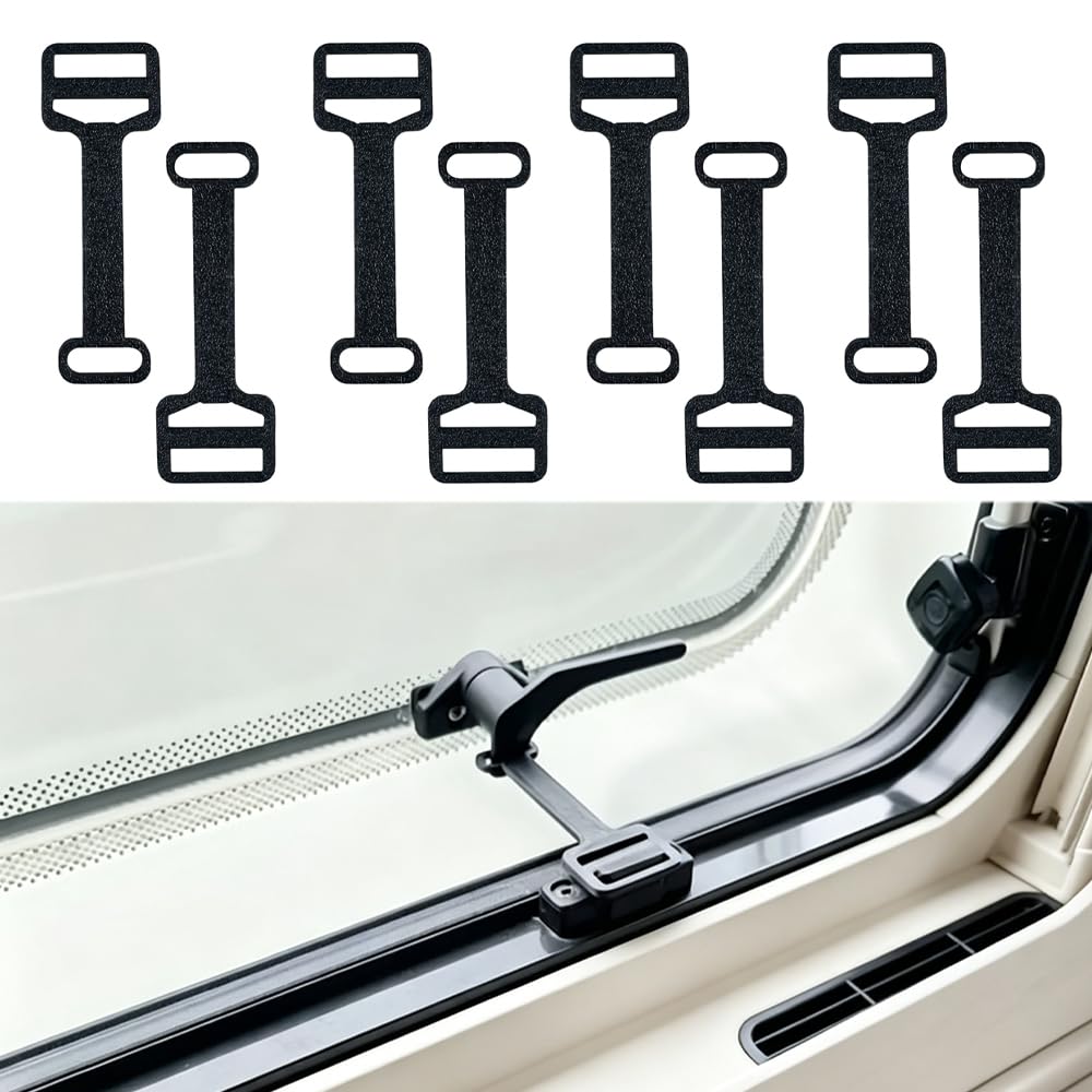 Caravan Window Stays, Adjustable Restrictor with Latch, 8 PCS