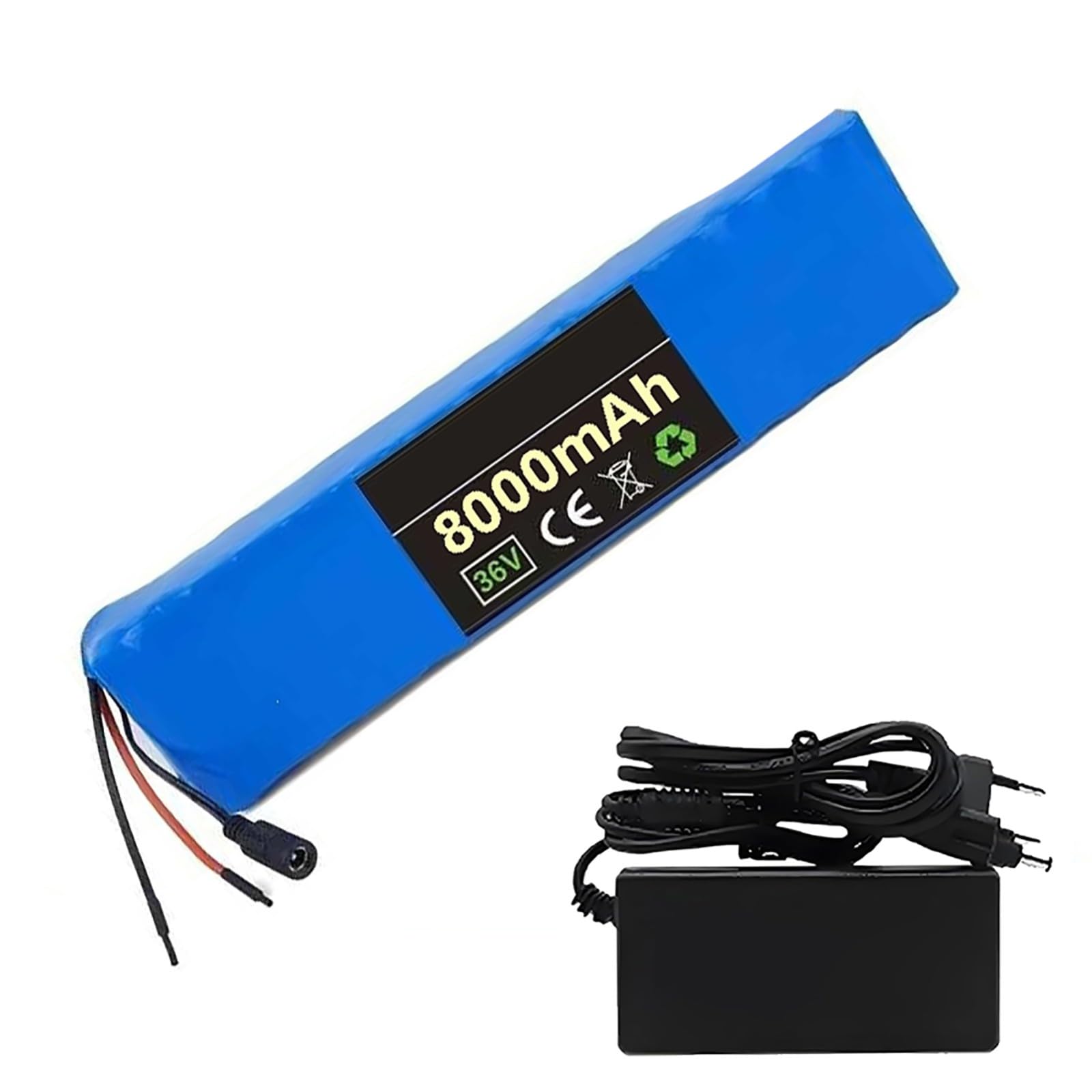 Batería de 36 V para patinete eléctrico, 8 Ah, resistente al agua, de iones de litio, recargable para bicicletas eléctricas y motores de 0 W a 350 W. 36V 8Ah,XT60+DC