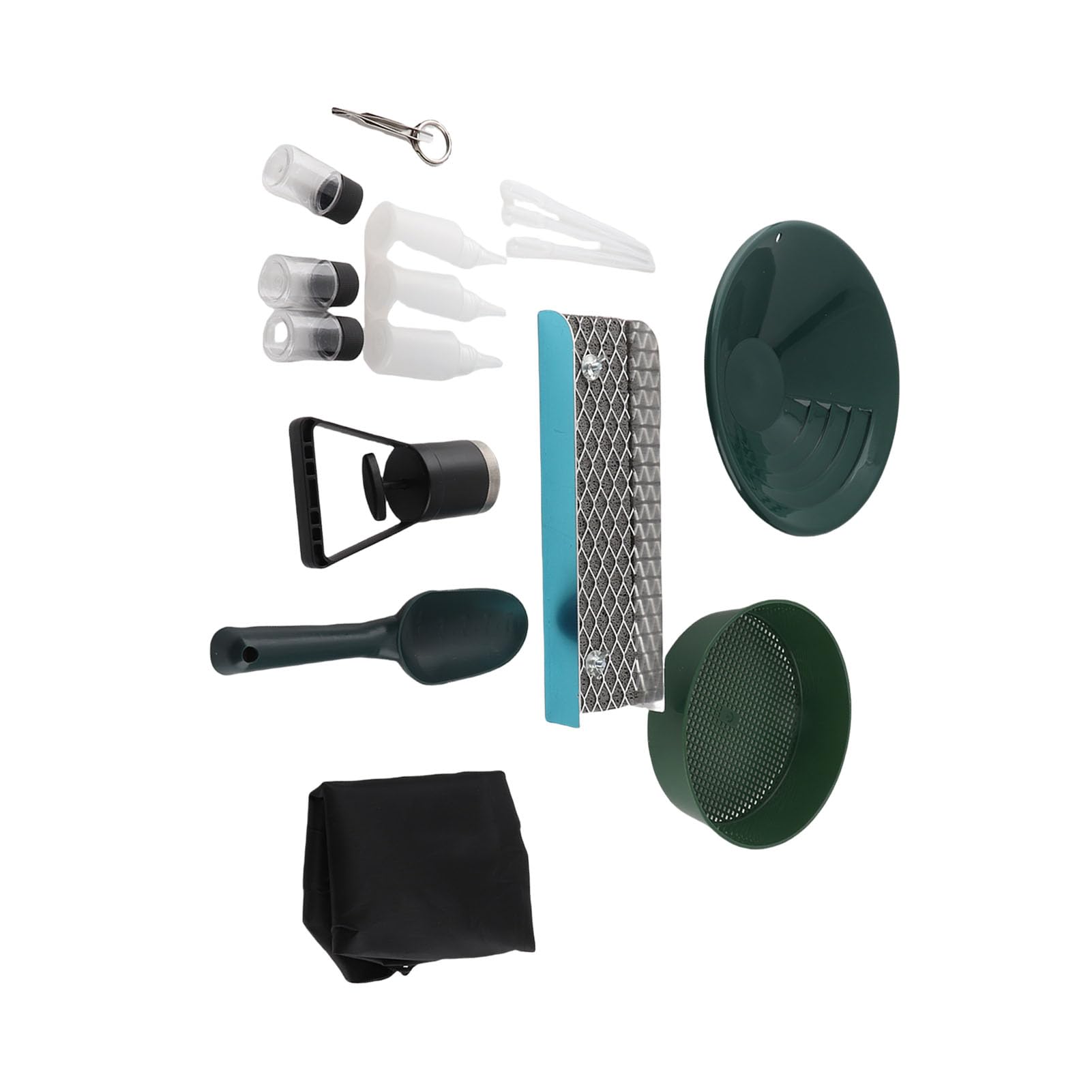Plateau de Verrouillage Portable de 12 Pouces: Plateau pour Placer Le Kit de Casserole et de Tamis pour la Réconciliation en Or dans Plusieurs Environnements