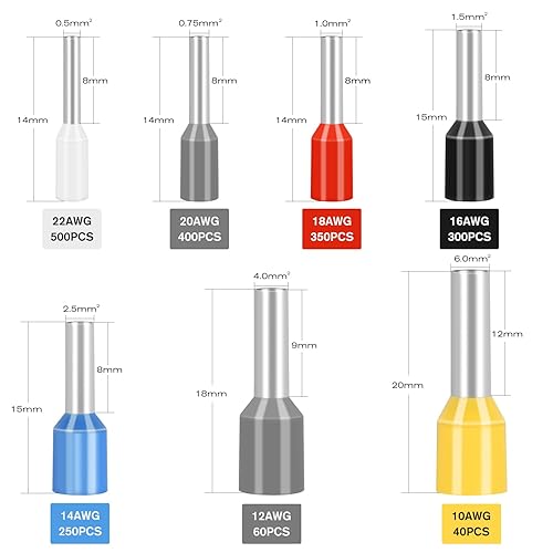 Miniatura 97 de Nilight 50015R - 200 conectores termocontraíbles – Conectores de alambre impermeables – Terminales eléctricos de grado marino automotriz – Kit