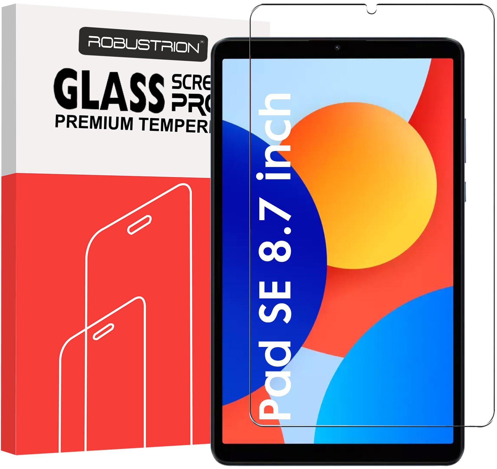 Robustrion Tempered Glass for Redmi Pad SE 4G 8.7 inch Screen Protector Guard for Redmi Pad SE 8.7 Inch Tablet - 1 Pack (B0DCJWCWPT) Amazon Price History, Amazon Price Tracker
