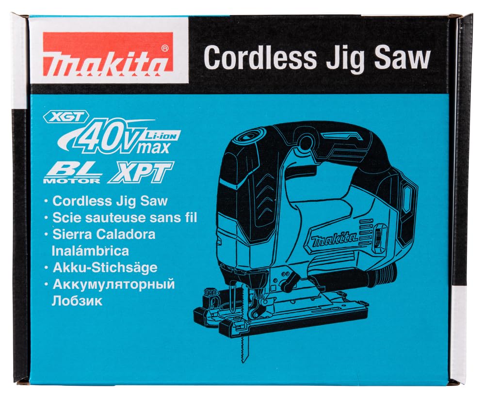 Makita JV002GZ - Sierra de calar colgante con batería (40 V, máx. (sin batería, sin cargador)