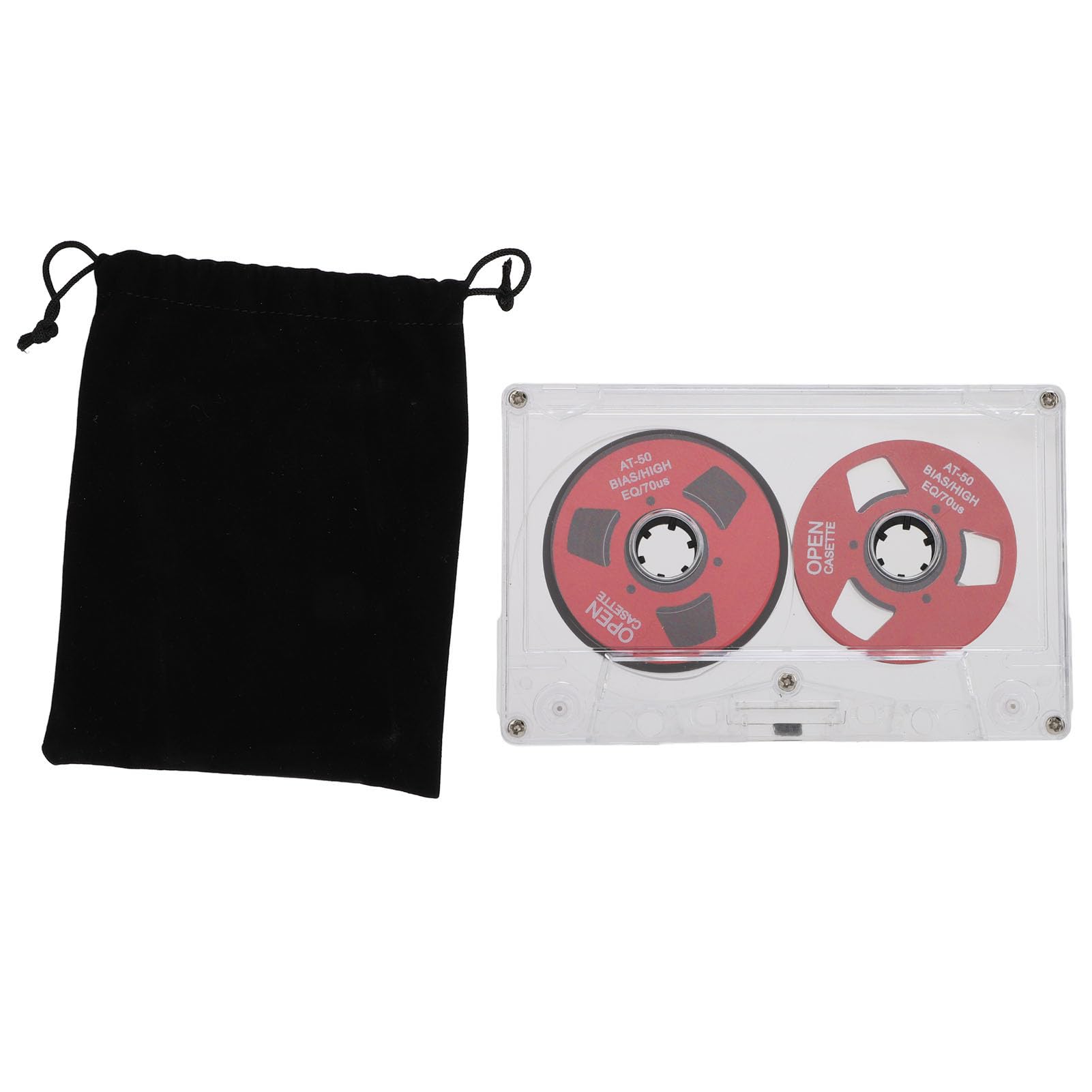 Cassette Vierge Audio Bobine à Bobine 50 Minutes Double Face Rouge