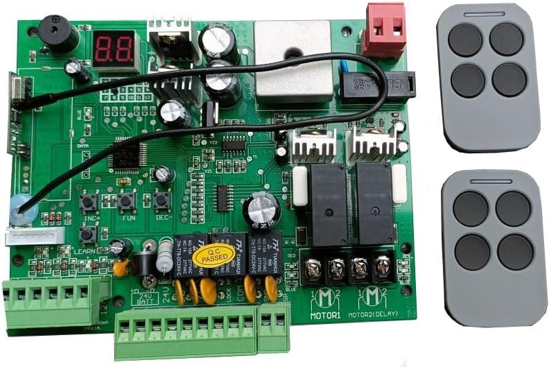 CONTROL BOARD for DC Swing Gate Motor with Remotes